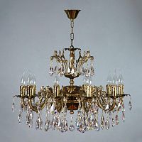 подвесная люстра ambiente granada 2118/10 pb tear drop бронза в Сочи