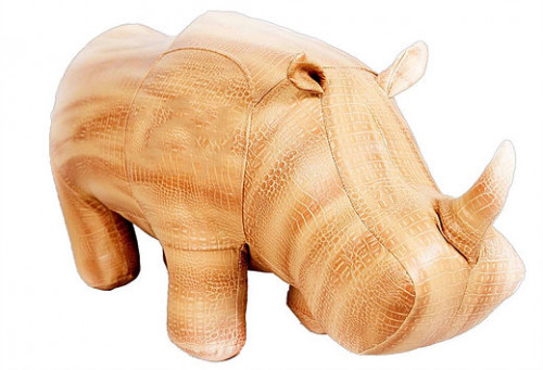 банкетка «пуф носорог» экокожа светло-коричневый в Сочи