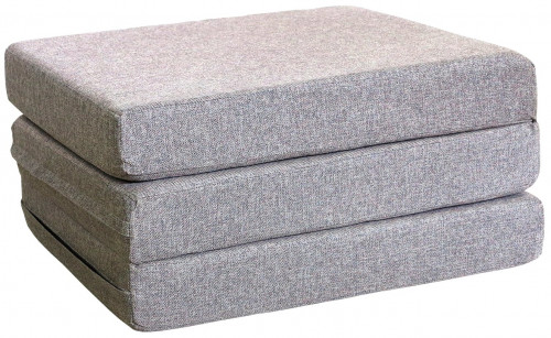 пуф шарм-дизайн матрас мобильный шаг 120 мальта серая в Сочи