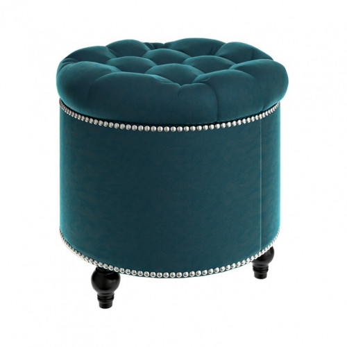 пуф круглый modena nephrite бирюзовый в Сочи