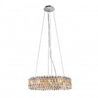 подвесная люстра crystal lux lirica sp10 d610 chrome в Сочи