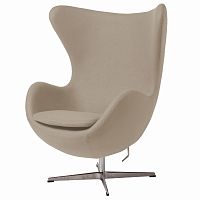 кресло egg chair бежевое в Сочи