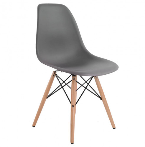 стул деревянный pc-015 серый (eames style) в Сочи