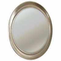 овальное зеркало настенное серебро oval antique silver в Сочи