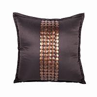 декоративная подушка handwork exclusive квадратная коричневая в Сочи
