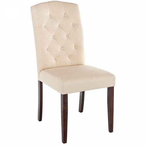 стул деревянный menson dark walnut / fabric cream в Сочи