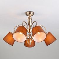 потолочная люстра eurosvet lilly 60074/5 античная бронза в Сочи