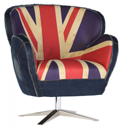 кресло aizek uk flag красное-синее в Сочи