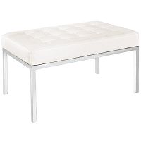 скамья bench белая кожа в Сочи