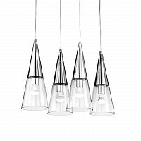 дизайнерский подвесной светильник ideal lux cono sb3 cromo в Сочи