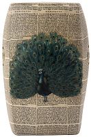 керамический столик-табурет garden stool с павлином в Сочи