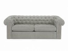 диван chesterfield прямой серый с механизмом седафлекс в Сочи