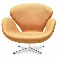 кресло swan chair коричневое в Сочи