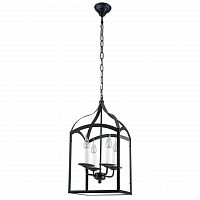 дизайнерская подвесная люстра spot light cage 9500404 черная в Сочи