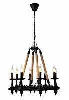подвесная люстра divinare dora 8121/01 lm-8 черная в Сочи