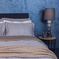комплект постельного белья decoflux сатин 1.5 спальный versaille grey в Сочи