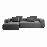 диван blok sofa 3 левый угол темно-серый от la forma (ex julia grup) в Сочи
