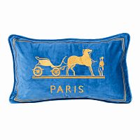 декоративная подушка old paris голубой в Сочи