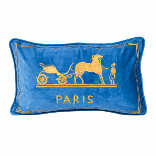 декоративная подушка old paris голубой в Сочи