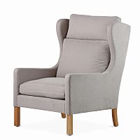 кресло wingback серый в Сочи