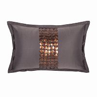 декоративная подушка handwork exclusive прямоугольная темно-серая в Сочи