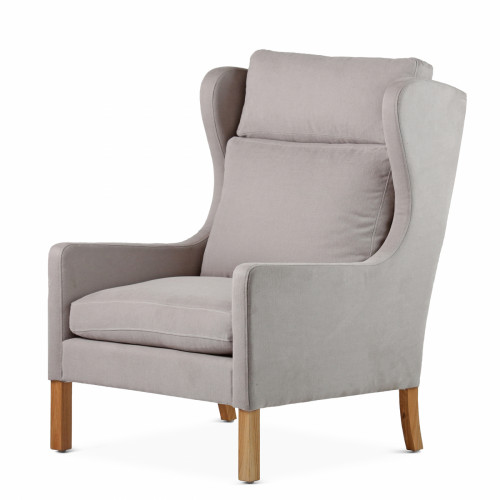 кресло wingback серый в Сочи