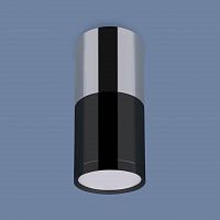 потолочный светодиодный светильник elektrostandard dlr028 6w 4200k хром/черный хром 4690389121982 в Сочи