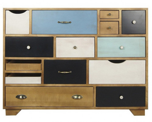 комод «aquarelle birch» 14 ящиков разноцветный в Сочи