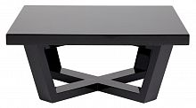 стол журнальный oak black varnish чёрный, лак в Сочи