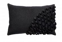 подушка с объемным узором alicia dark gray в Сочи