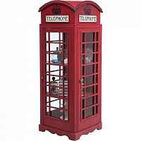 шкаф-витрина london telephone красный в Сочи