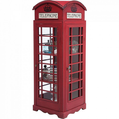 шкаф-витрина london telephone красный в Сочи