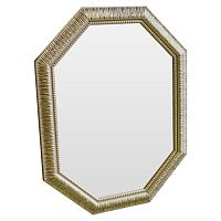 зеркало восьмиугольное золотое с резьбой golden luxury в Сочи