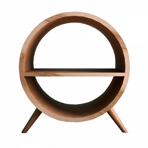 тумба ellipse круглая с полкой орех в Сочи