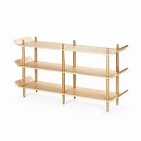 стеллаж bentwood двойной светло-коричневый в Сочи
