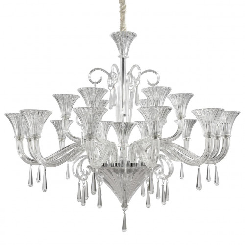 подвесная люстра ideal lux santa sp18 хром в Сочи