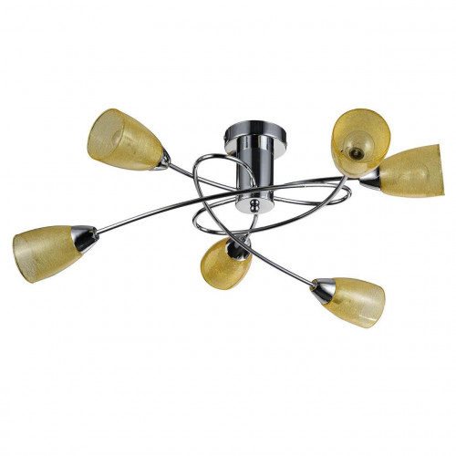 потолочная люстра freya flash fr5103-cl-06-ye в Сочи