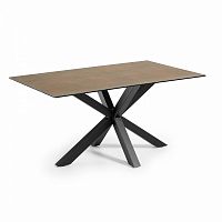 стол arya 160x90 черный, фарфоровый corten c436k10 от la forma (ex julia grup) в Сочи