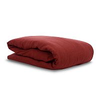 пододеяльник изо льна бордового цвета essential 150х200 в Сочи