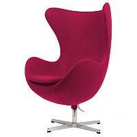 кресло egg chairа малиновое в Сочи