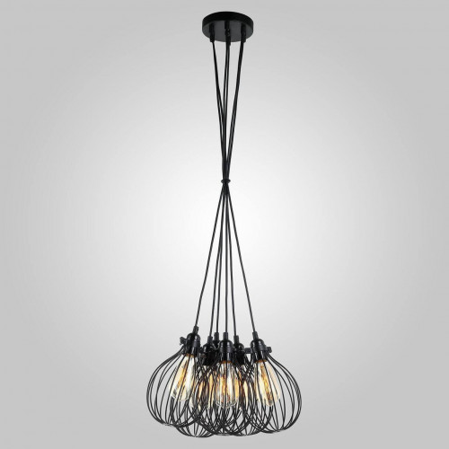 подвесная люстра eurosvet moll 50059/6 черный в Сочи