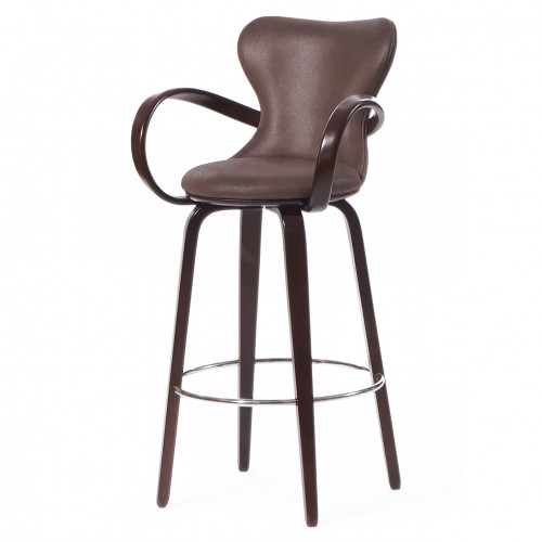 стул барный apriori s коричневый с ножками венге в Сочи