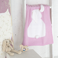 плед розовый зайка большой в Сочи