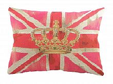 большая подушка с британским флагом crown pink в Сочи