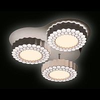 потолочная светодиодная люстра ambrella light orbital high-tech fh12/3 wh 96w d500 в Сочи