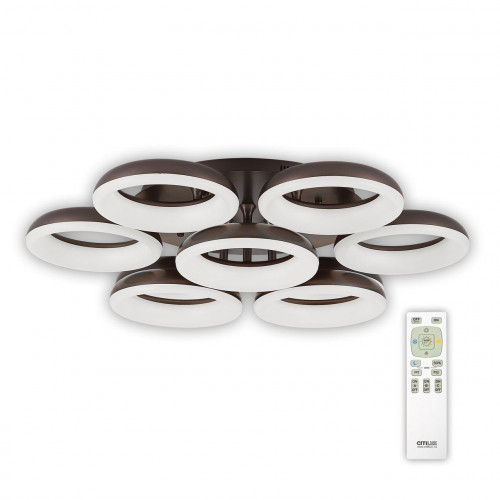 потолочная светодиодная люстра citilux паркер кофе cl225195r в Сочи