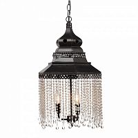 люстра подвесная черная с хрустальными подвесками chandelier в Сочи