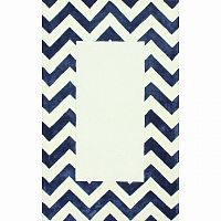 ковер zig zag синий с квадратом 240х330 в Сочи