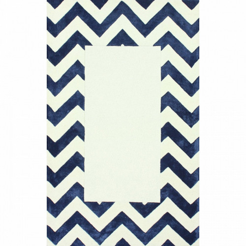 ковер zig zag синий с квадратом 240х330 в Сочи