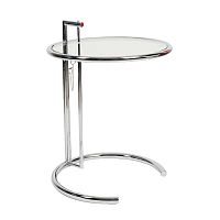 стол журнальный eileen gray style cocktail table e-1027 прозрачный в Сочи